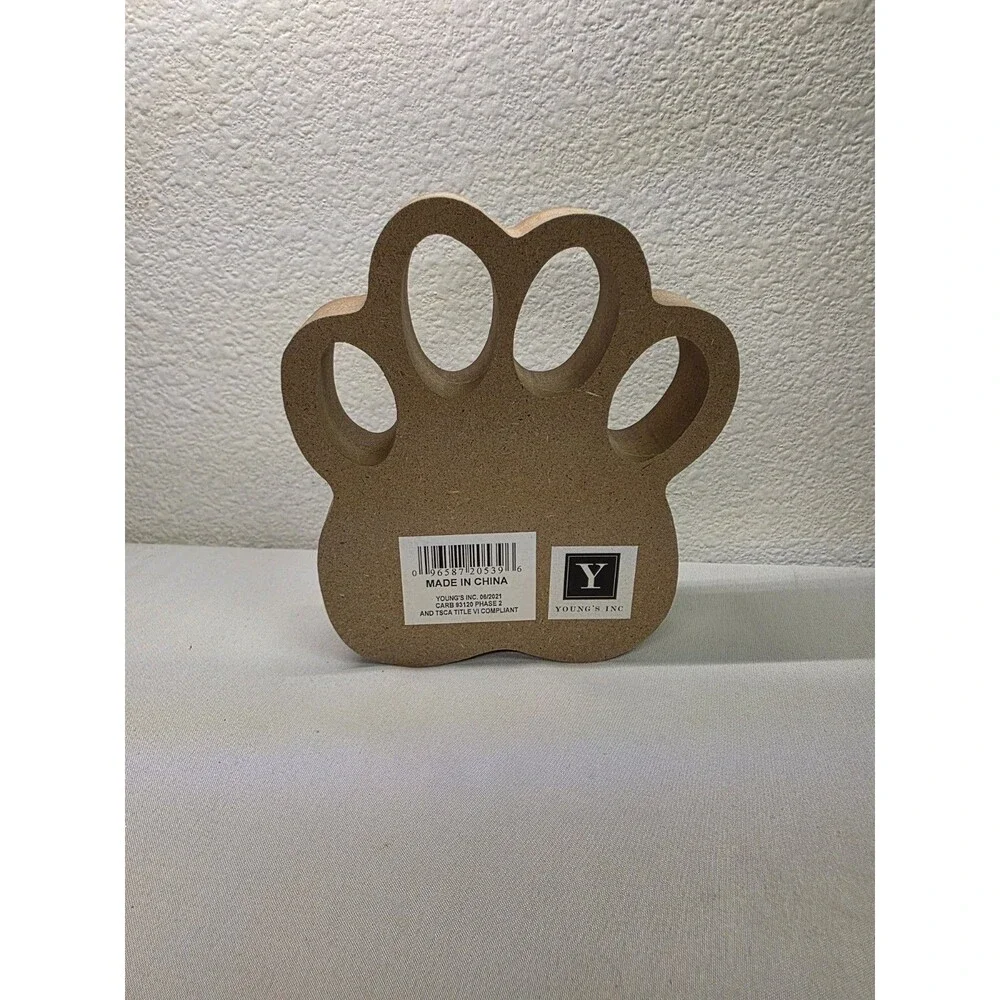 Dog Lover Wooden Block Sitter Sign 